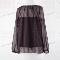 شومیز حریر شیشه ای برند POINT SUR