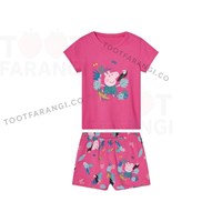 ست تیشرت شلوارک دخترانه طرح Peppa Pig