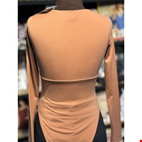 بادی یقه هفتی چین دار برند BARDOT