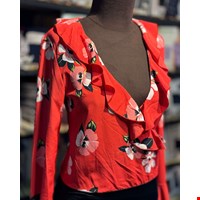 بادی چین دار گلدار برند ZARA