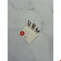گوشواره برند I am با آبکاری طلا