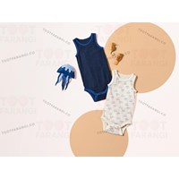 سرهمی رکابی نوزادی پک دو عددی