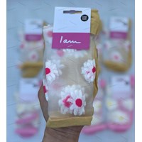 جوراب شیشه ای طرح گل مریم