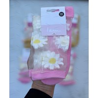 جوراب شیشه ای طرح گل مریم