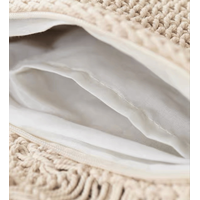 کیف قلاب بافی سفید