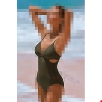 مایو یکسره سبز زنانه برند CUPSHE