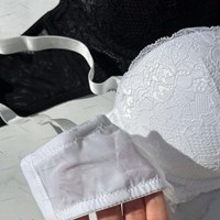 سوتین دانتل با بند جدا شونده پک دو عددی