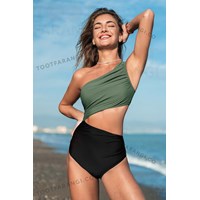 مایو یکسره بند یکطرفه زنانه برند CUPSHE