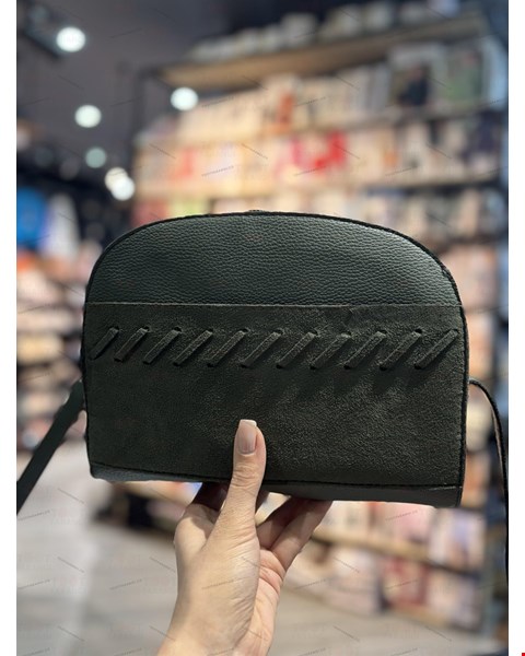 کیف سبز دوخت دار گلد
