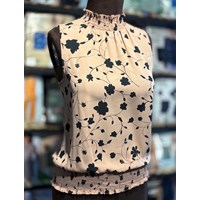 تاپ یقه چین کرپ گلدار برند SIENNA SKY