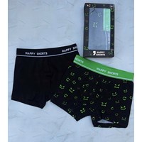 شورت باکسر پسرانه پک دو عددی برند HAPPY SHORTS