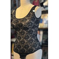 بادی تاپی زنانه توری مشکی برند BODY