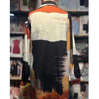 شومیز مانتویی طرح دار برند SHEIN