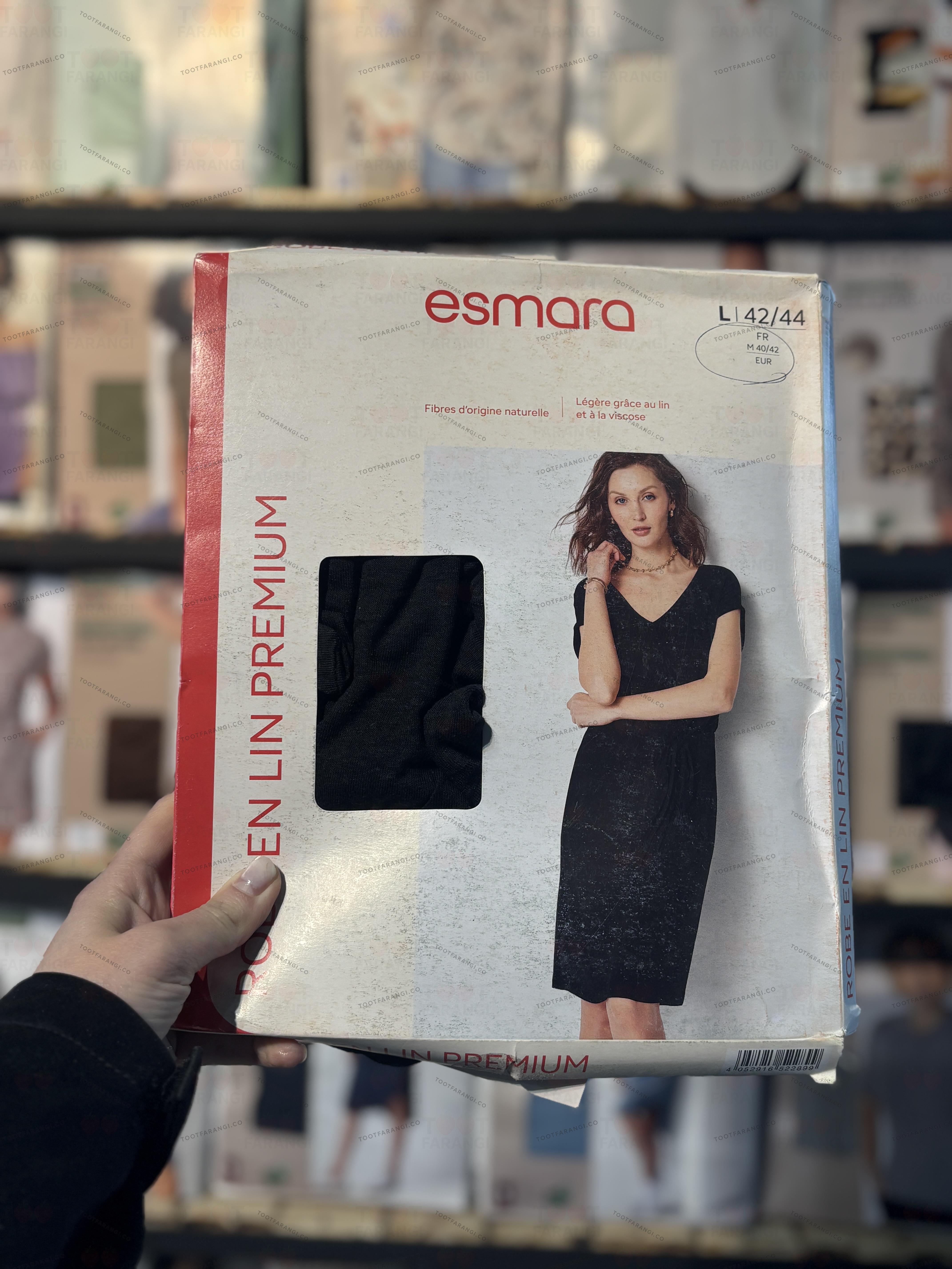 پیراهن یقه هفت مشکی اسمارا
