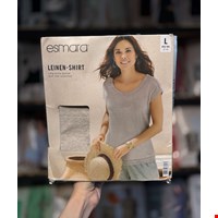 تیشرت زنانه لینن پایین دانتل برند Esmara