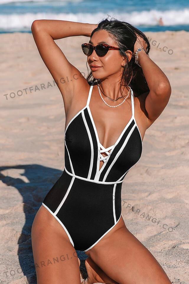 مایو بندی یکسره زنانه برند CUPSHE