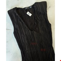 بادی پلیسه زنانه مشکی برند BOOHOO