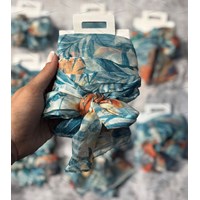 سیکس اسکارف زنانه طرح نیلوفر آبی چند منظوره