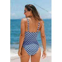 مایو یکسره طرح دار برند CUPSHE