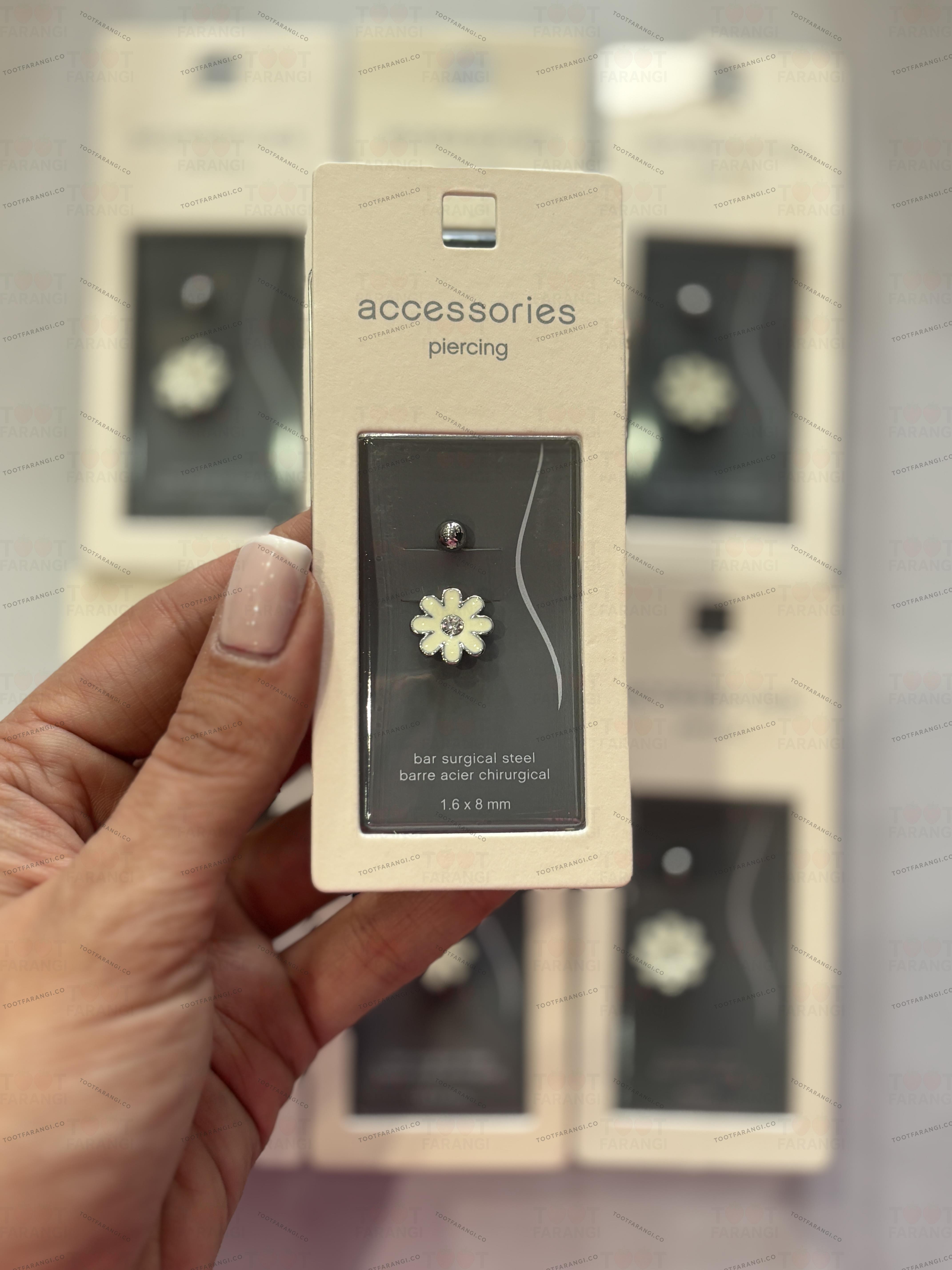 پیرسینگ ناف طرح گل accessories