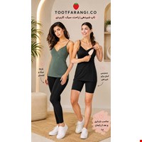 تاپ شیردهی زنانه کلاسیک برند اصل اسمارا پک دو عددی