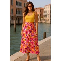 دامن گره ای گلدار