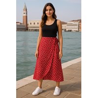 دامن گره ای گلدار