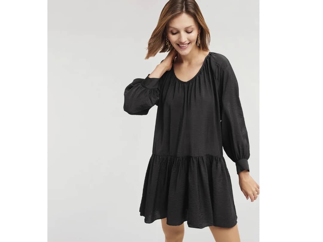 پیراهن چین‌ دار مشکی