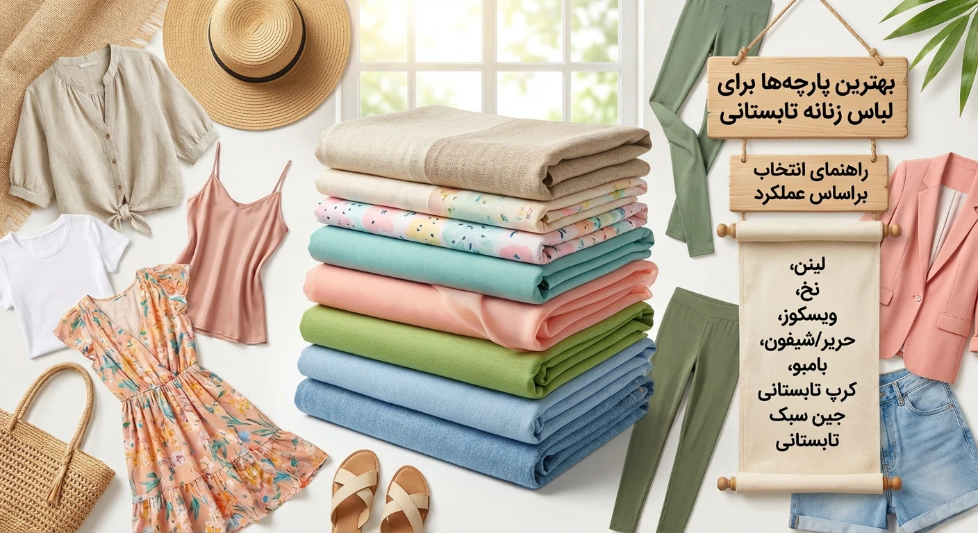بهترین پارچه&zwnj;ها برای لباس زنانه تابستانی ؛ انتخاب براساس عملکرد