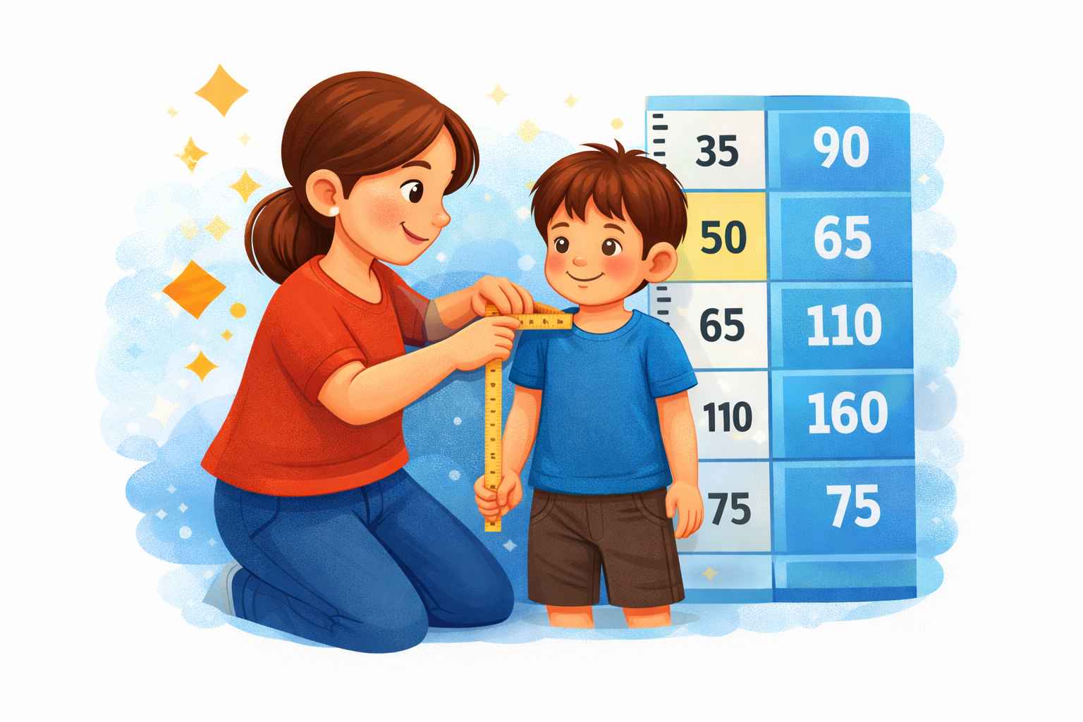 سایز بندی دقیق در خرید اینترنتی لباس بچگانه و نحوه اندازه&zwnj;گیری