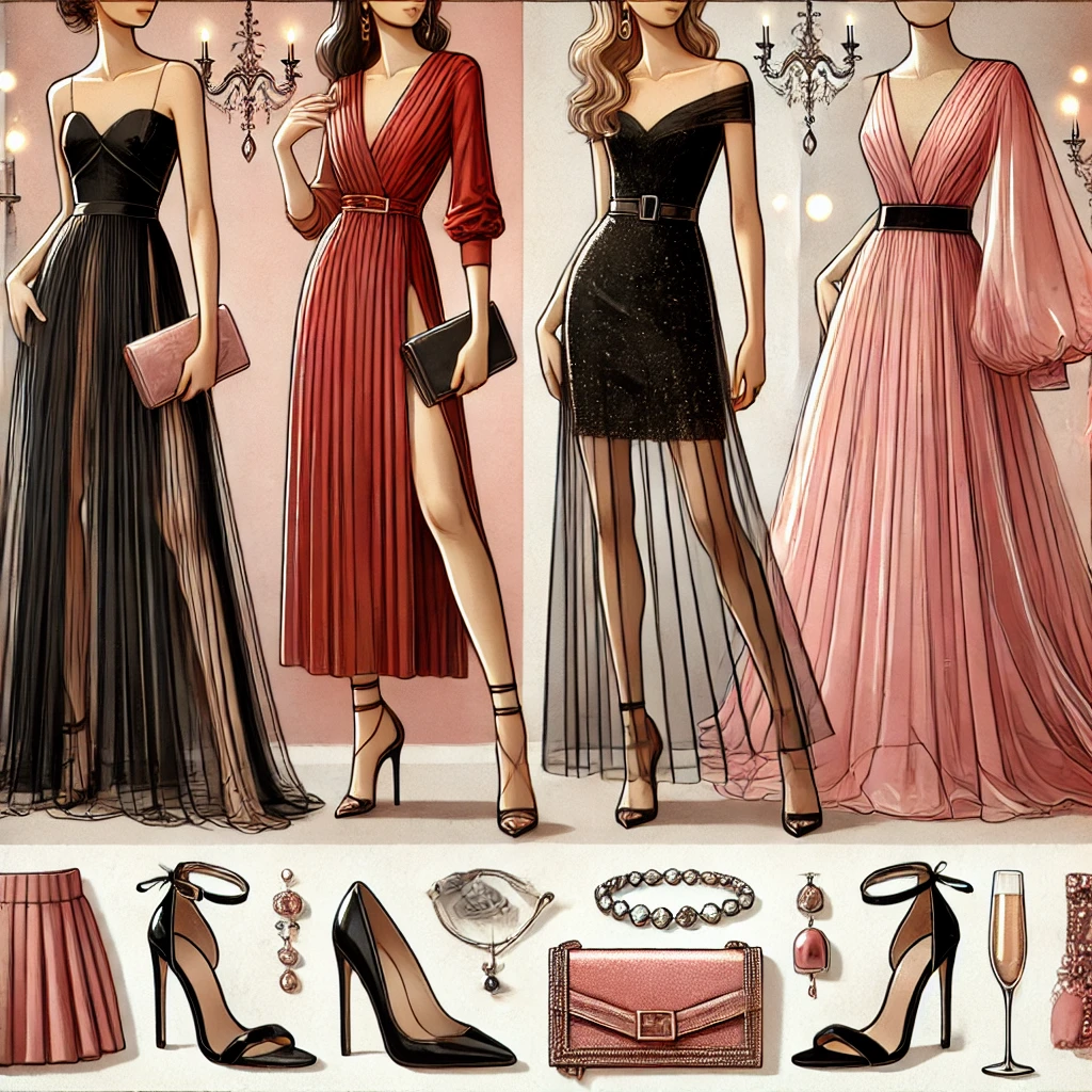 لباس زنانه برای مهمانی‌های شبانه | استایل درخشان با انتخاب هوشمندانه