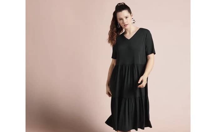 پیراهن سایز بزرگ مشکی