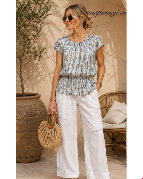 بلوز کمر کش برند ANN TAYLOR