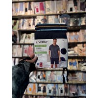 ست راحتی مردانه لیورجی | تیشرت و شلوارک پنبه ای اورجینال آلمان