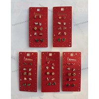 گوشواره پک پنج عددی طرح پاپی