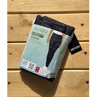 لگ جین بدون دکمه و زیپ (آبی تیره-روشن)