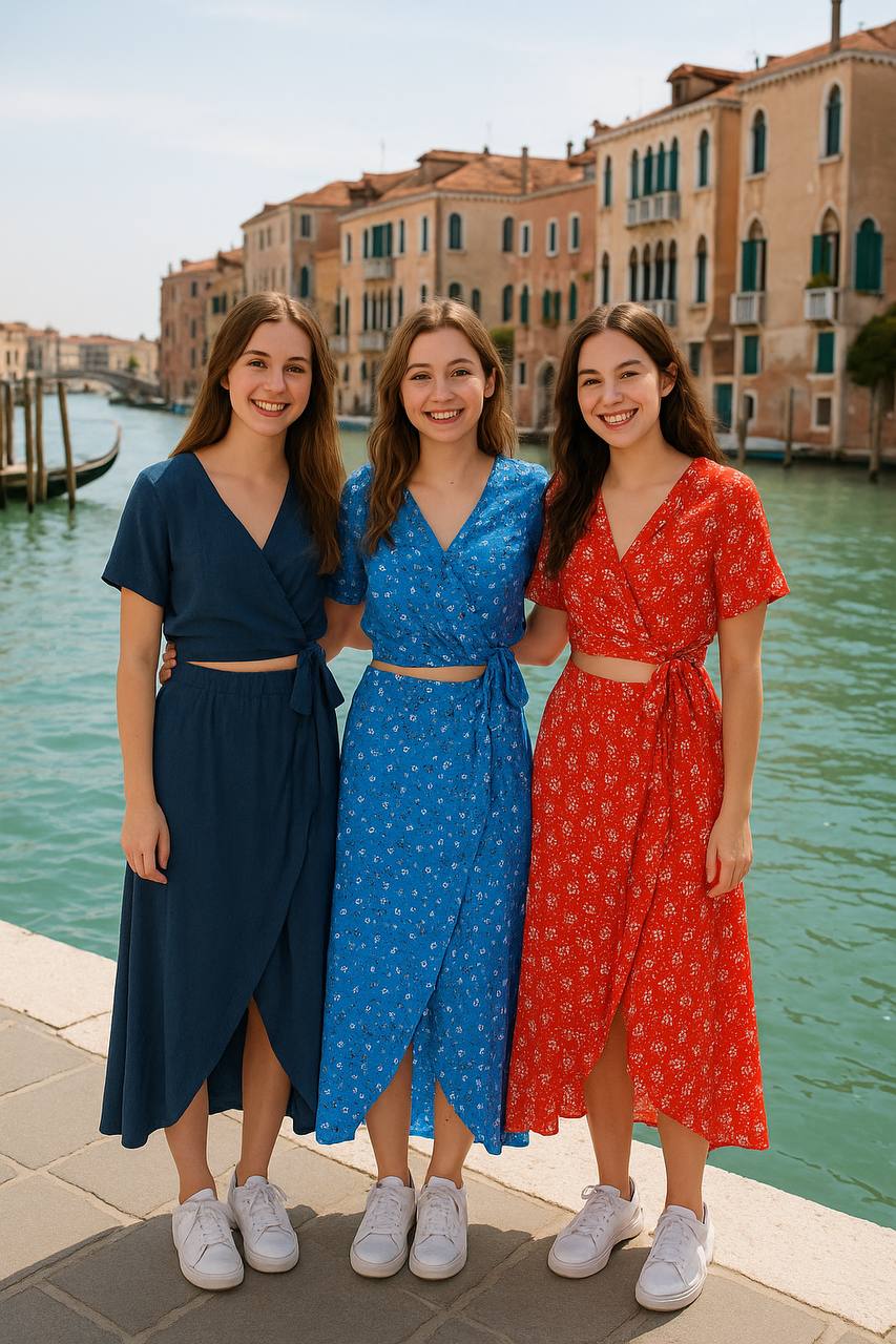 دامن گره ای گلدار