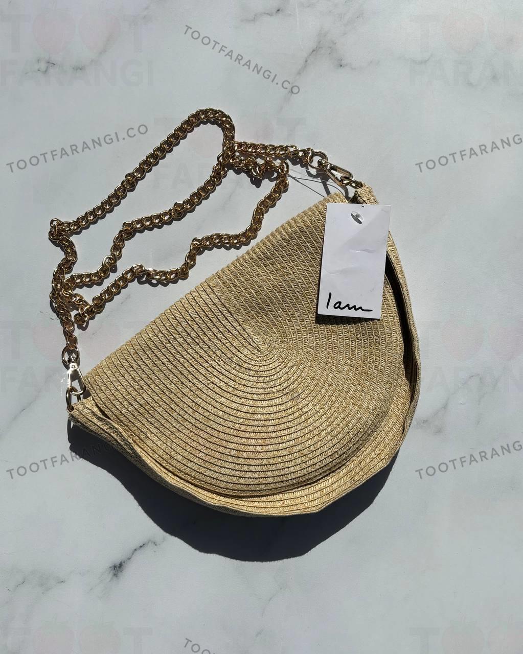 کیف حصیری نیم دایره