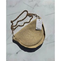 کیف حصیری نیم دایره