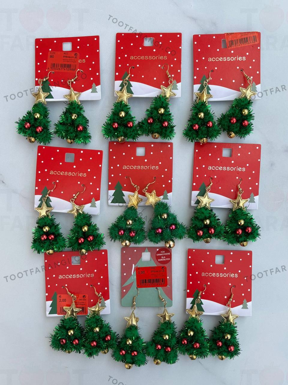 گوشواره درخت کاج ستاره‌دار