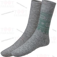 پاپوش طرحدار پک دو عددی خاکستری