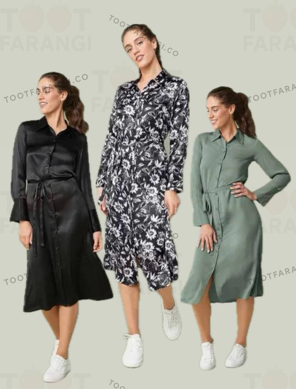 پیراهن ساتن زنانه