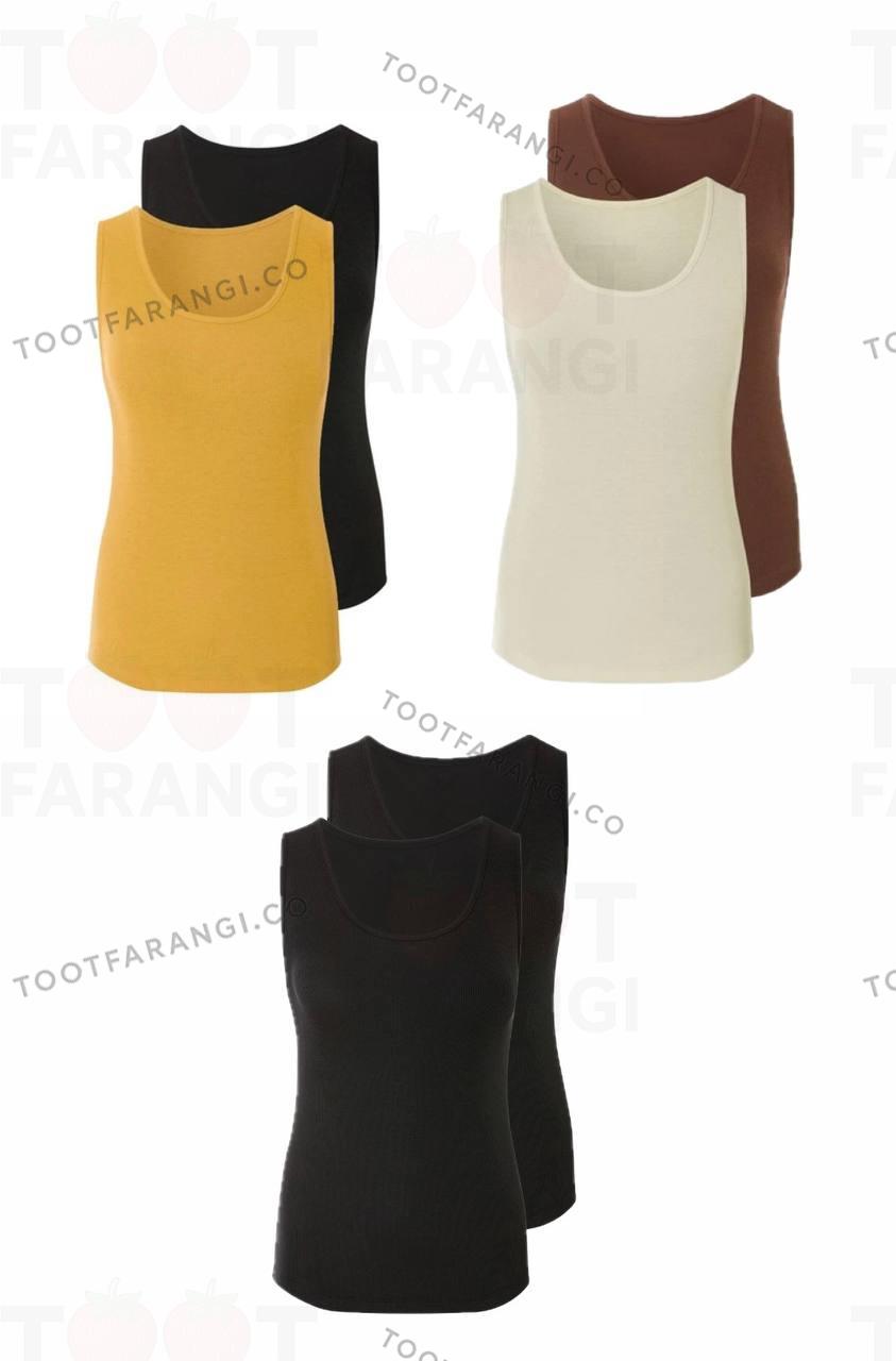 تاپ کبریتی زنانه پک دو عددی