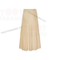 دامن ساتن کرم