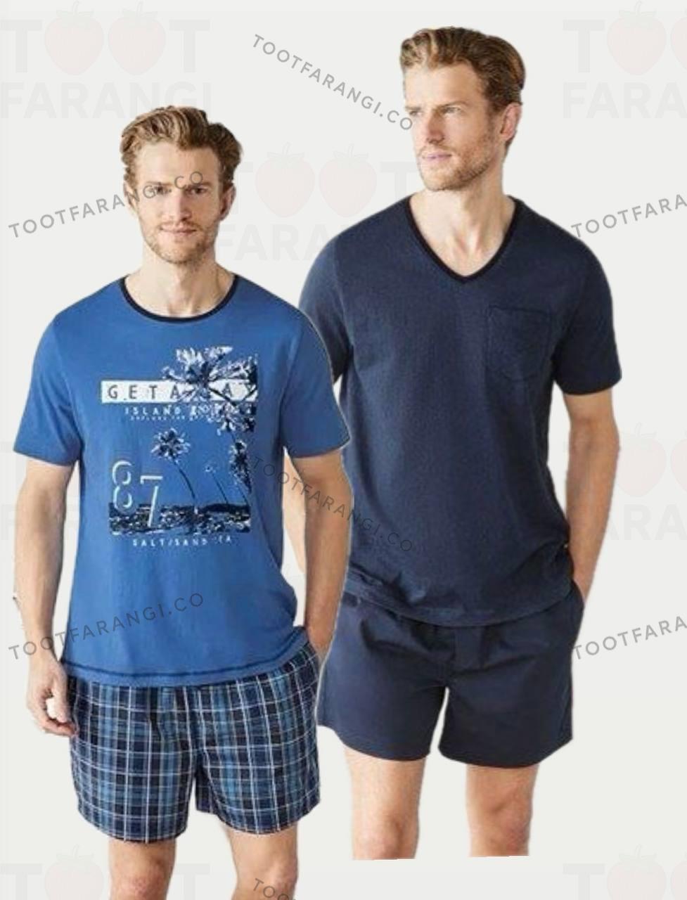 ست تیشرت شلوارک راحتی مردانه