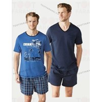 ست تیشرت شلوارک راحتی مردانه