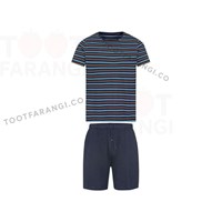 ست تیشرت شلوارک یقه گرد مردانه