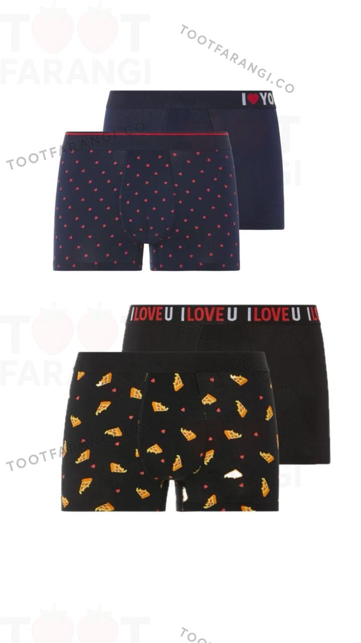 شورت باکسر مردانه پک دوتایی