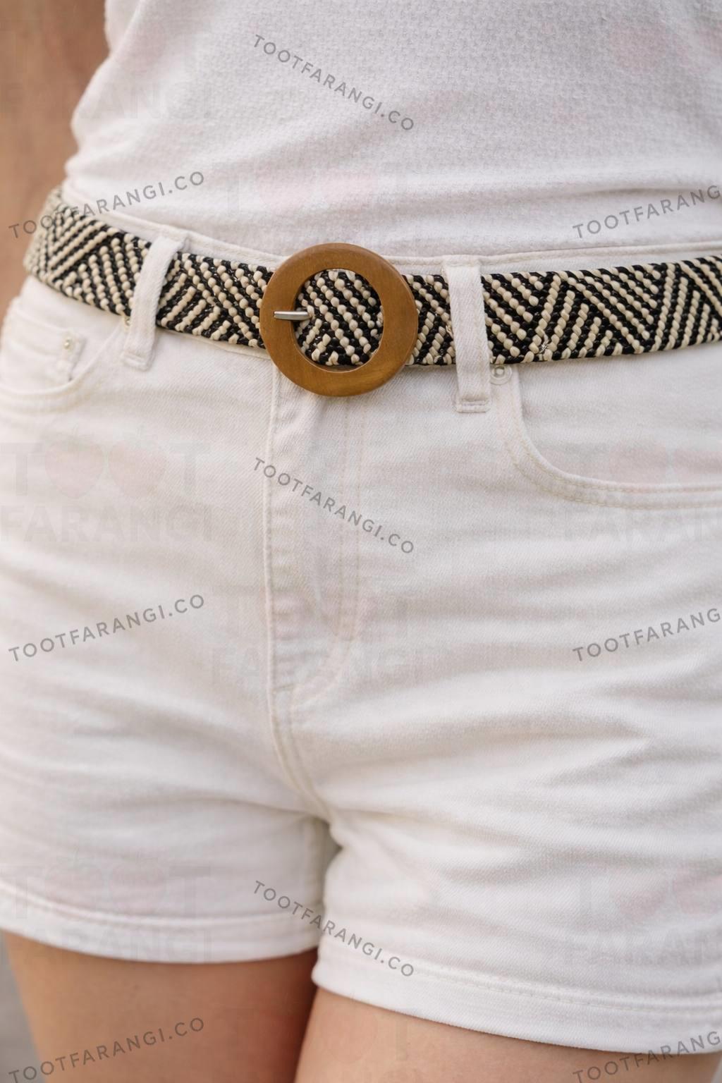 کمربند سگک چوبی