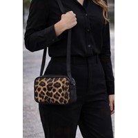 کیف دوشی زنانه پلنگی برند فشن اکسسوری